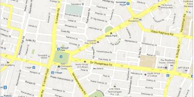 מפה של צ ' נאי t Nagar